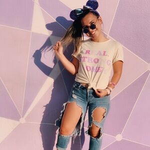 Alpha Chi Omega Real Strong Women Tee